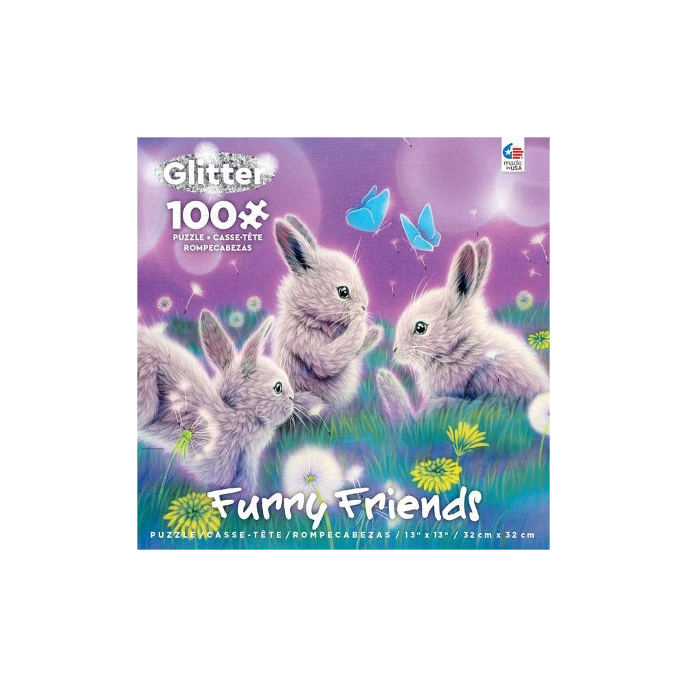 100PC FURRY FRIENDS GLITTER ASST (6) BL